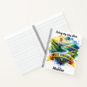 ウェストバージニアの風景を見素晴らしつける ノートブック (内部)