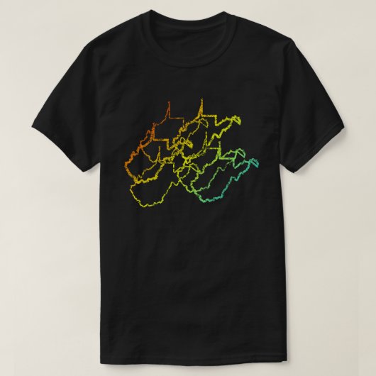 ウェストバージニアぼやけチル Tシャツ (デザイン正面)