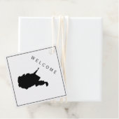 ウェストバージニアウェルカムバッグギフトラベル結婚ズウィークエンド フェイバータグ (インサイチュ)