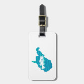 ウェストバージニアウェーブ魚釣り ラゲッジタグ (正面縦)