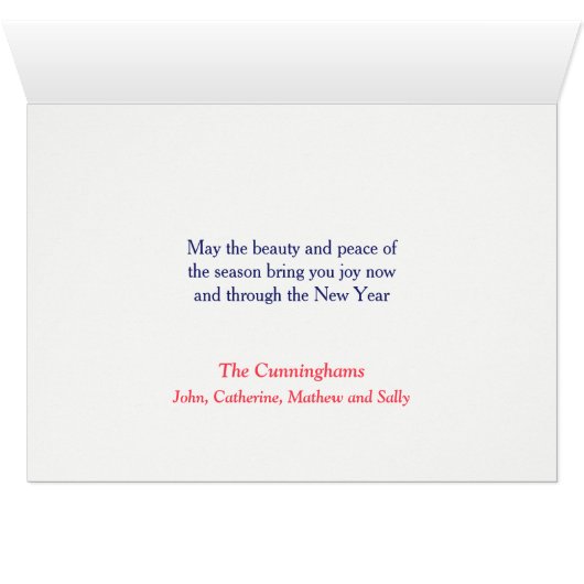 ウェストバージニアクリスマスカードからのスノーウィービレッジ (内部横(下))