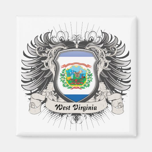 ウェストバージニアクレスト マグネット (正面)