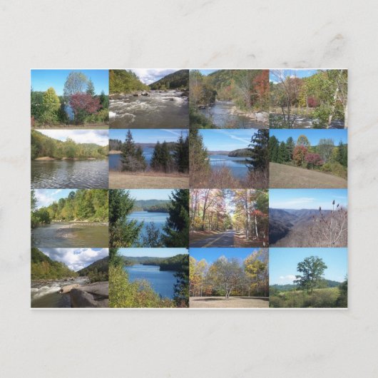 ウェストバージニアコラージュ ポストカード (正面)