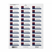 ウェストバージニアジーンズバッファロープレイド差出人住所 ラベル (フルシート)