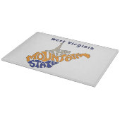 ウェストバージニアニックネームワードアート カッティングボード (角)