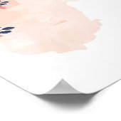 ウェストバージニアフローラウォーターカラー州 ポスター (角)