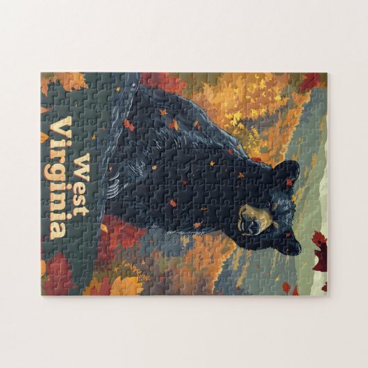 ウェストバージニアブラックベア ジグソーパズル (横)