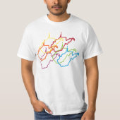 ウェストバージニアプライドぼやけ Tシャツ (正面)