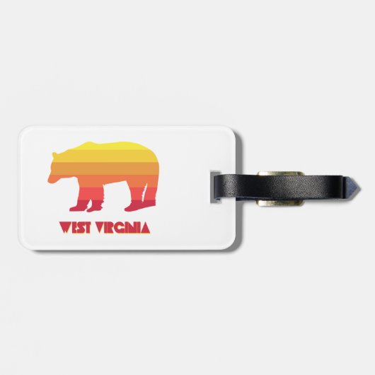ウェストバージニアベア ラゲッジタグ (裏面横)