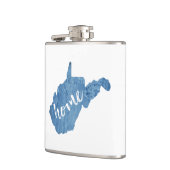 ウェストバージニアホームウッドグレイン フラスク (左)