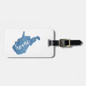 ウェストバージニアホームウッドグレイン ラゲッジタグ (正面横)