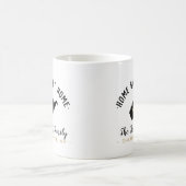 ウェストバージニアホームスウィートホームファミリーモノグラムマグ コーヒーマグカップ (中央)