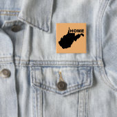 ウェストバージニアホーム遠くに州ボタンバッジ 缶バッジ (インサイチュ)