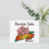 ウェストバージニアマウンテン州ロドデンドロン ポストカード (スタンド正面)