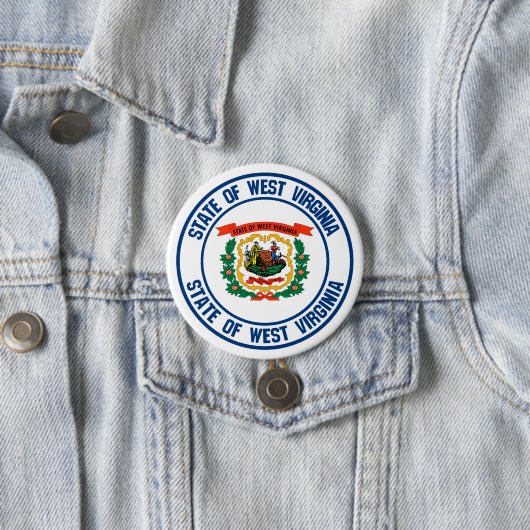 ウェストバージニアラウンドエンブレム 缶バッジ (インサイチュ)