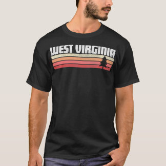 ウェストバージニアレトロスタイルヴィンテージ70s 80s 90sのGif Tシャツ
