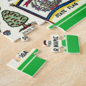 ウェストバージニアヴィンテージマップパズル ジグソーパズル (側面)