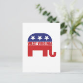 ウェストバージニア共和国象 ポストカード (スタンド正面)