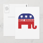 ウェストバージニア共和国象 ポストカード (正面/裏面)