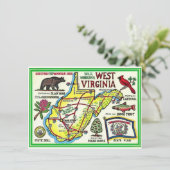 ウェストバージニア図解入りの、写真付きの州の地図の移動中のお知らせ (スタンド正面)