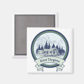 ウェストバージニア山脈 マグネット (正面/裏面)