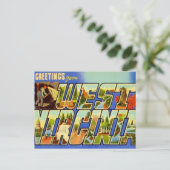 ウェストバージニア州からのご挨拶 WV ポストカード (スタンド正面)