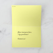 ウェストバージニア州からのヴィンテージの挨拶 カード (内部)