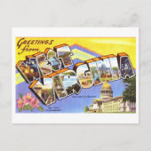 ウェストバージニア州からのヴィンテージの挨拶 ポストカード (正面)