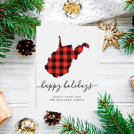 ウェストバージニア州からの祝日祝日祝日暖かい願い