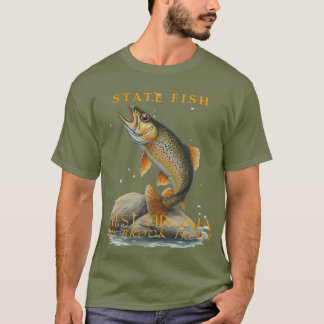 ウェストバージニア州のテリトリーはブルートマスを釣る Tシャツ