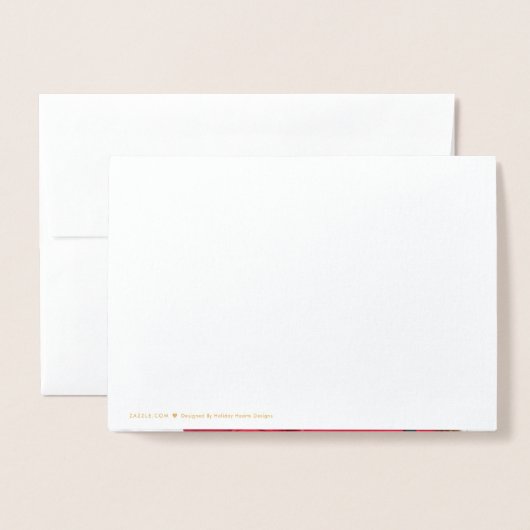 ウェストバージニア州のメリークリスマス州写真 箔カード (裏面封筒付き)