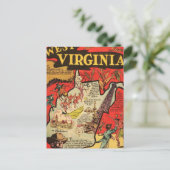 ウェストバージニア州の事実 ポストカード (スタンド正面)