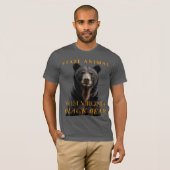 ウェストバージニア州の動物 ブラックベア Tシャツ (正面フル)