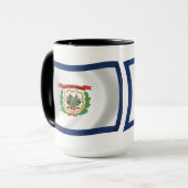 ウェストバージニア州の旗マグ マグカップ (正面左)