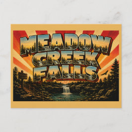 ウェストバージニア州の滝 森の芸術 Meadow Creek Falls ポストカード