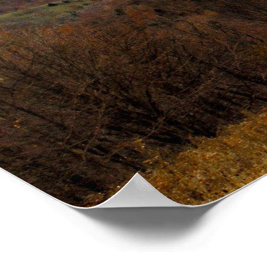 ウェストバージニア州の秋のドイツ渓谷 ポスター (角)