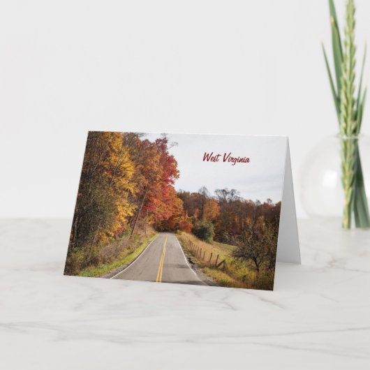 ウェストバージニア州の美しい秋の色 カード (正面)