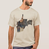 ウェストバージニア州のTシャツの写真州 Tシャツ (正面)