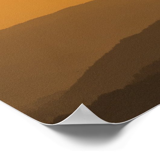 ウェストバージニア州アレゲニー山脈の夕日 ポスター (角)