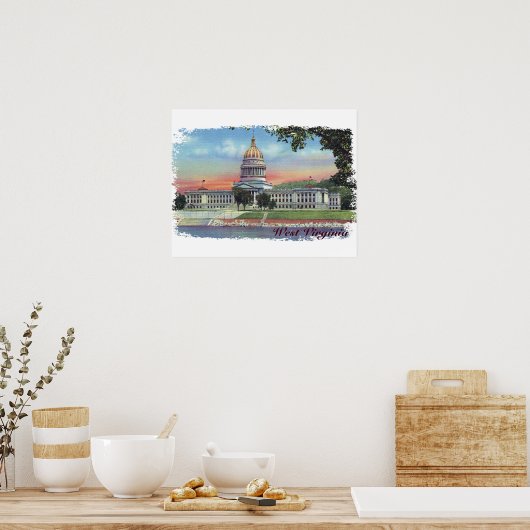ウェストバージニア州キャピトルポスター ポスター (キッチン)
