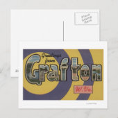 ウェストバージニア州グラフトン – ラージレターシーン ポストカード (正面/裏面)