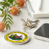 ウェストバージニア州シール キーホルダー (側面)