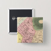 ウェストバージニア州チャールストンの地図 缶バッジ (正面&裏面)