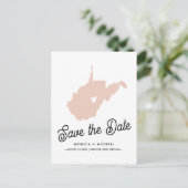 ウェストバージニア州デスティネーションウェディングANY COLOR 案内ポストカード (スタンド正面)