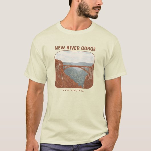 ウェストバージニア州ニューリバー渓谷 Tシャツ (正面)