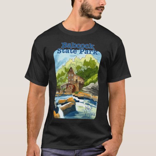 ウェストバージニア州バブコック州立公園 Tシャツ (正面)