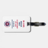 ウェストバージニア州パーソナライズされたラゲッジタグ ラゲッジタグ (裏面横)