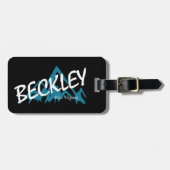 ウェストバージニア州ベックリーの山々 ラゲッジタグ (正面横)
