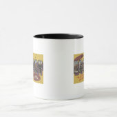 ウェストバージニア州ベックリー – ラージレターシーン マグカップ (中央)