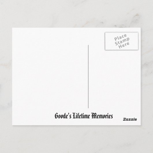 ウェストバージニア州刑務所 ポストカード (裏面)